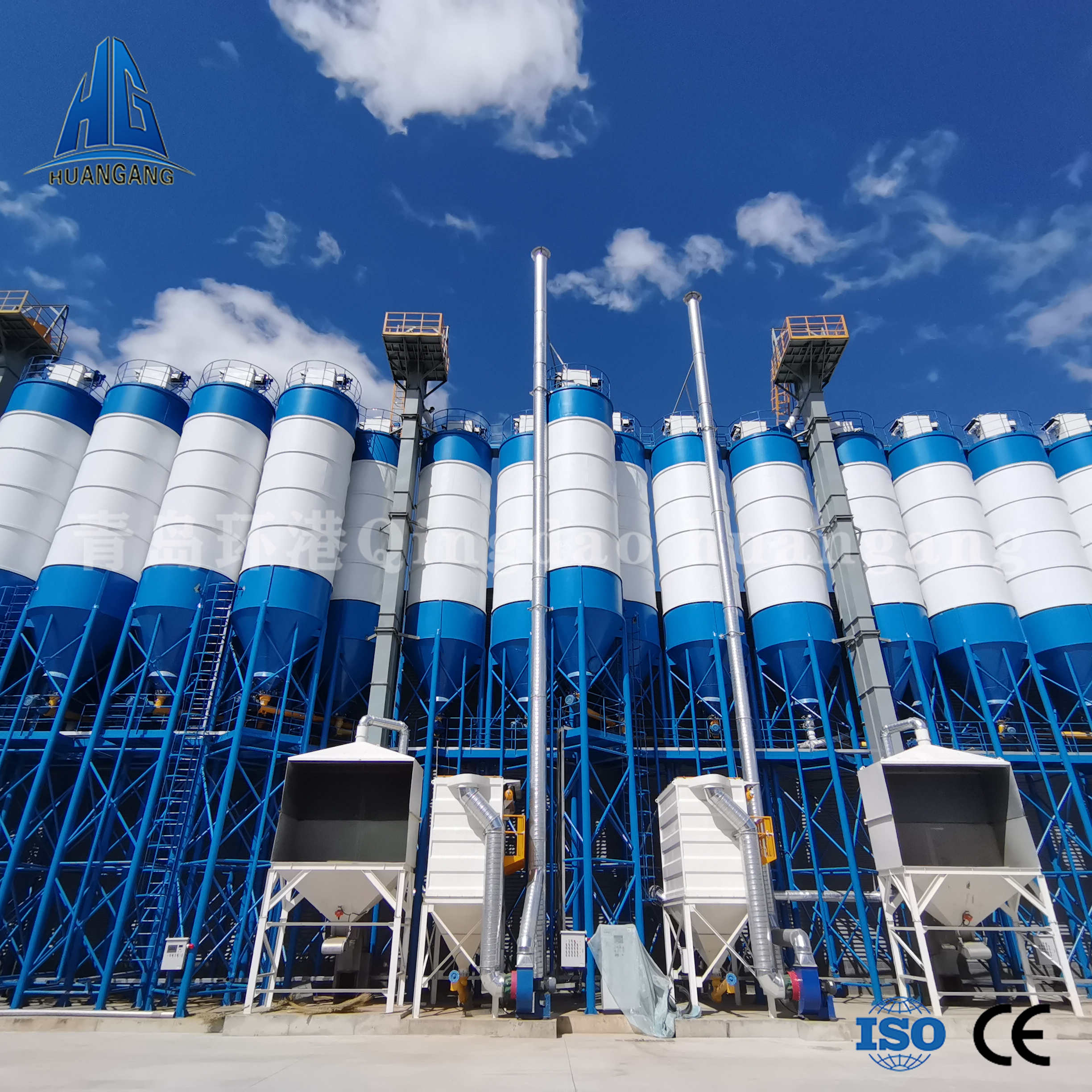 Dry mortar mixing plant