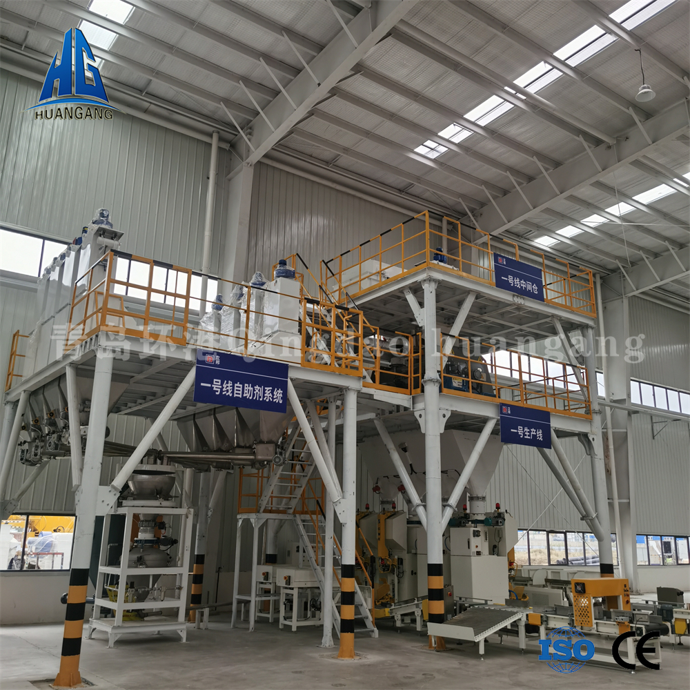 Dry mortar equipment line