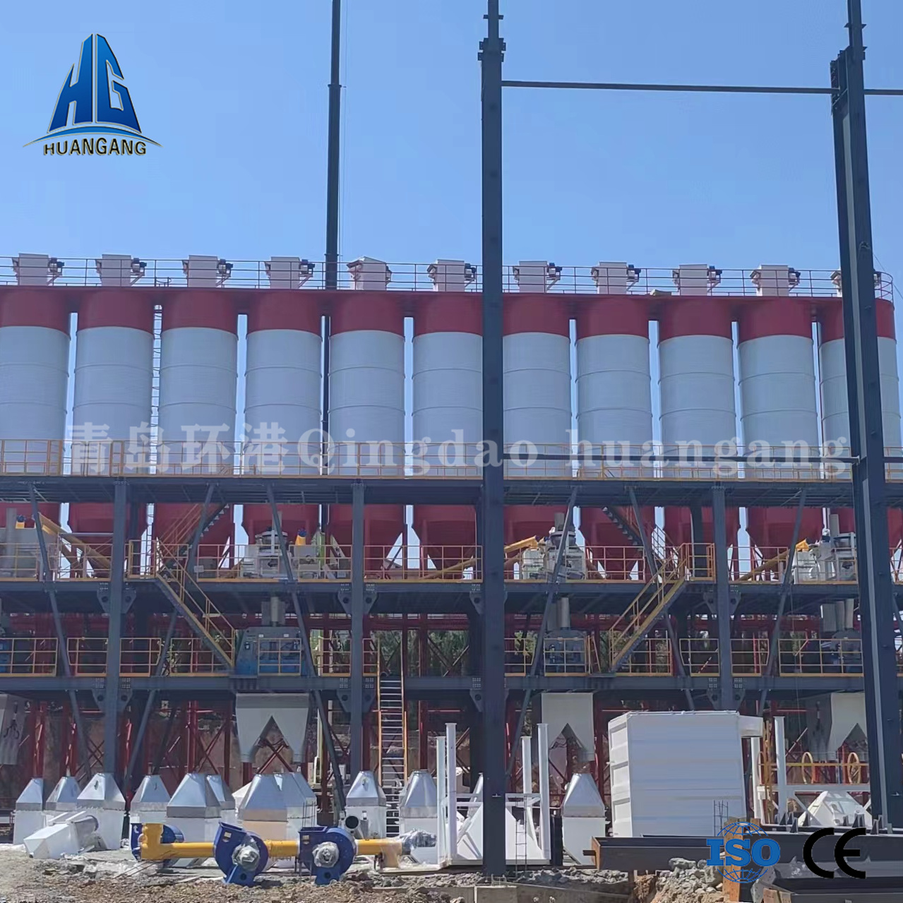 Gypsum mortar production line