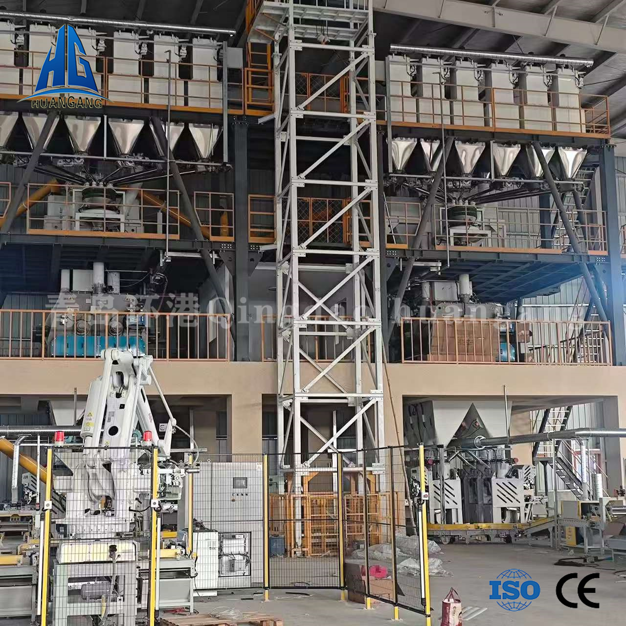 Mechanical hand palletizing machine
